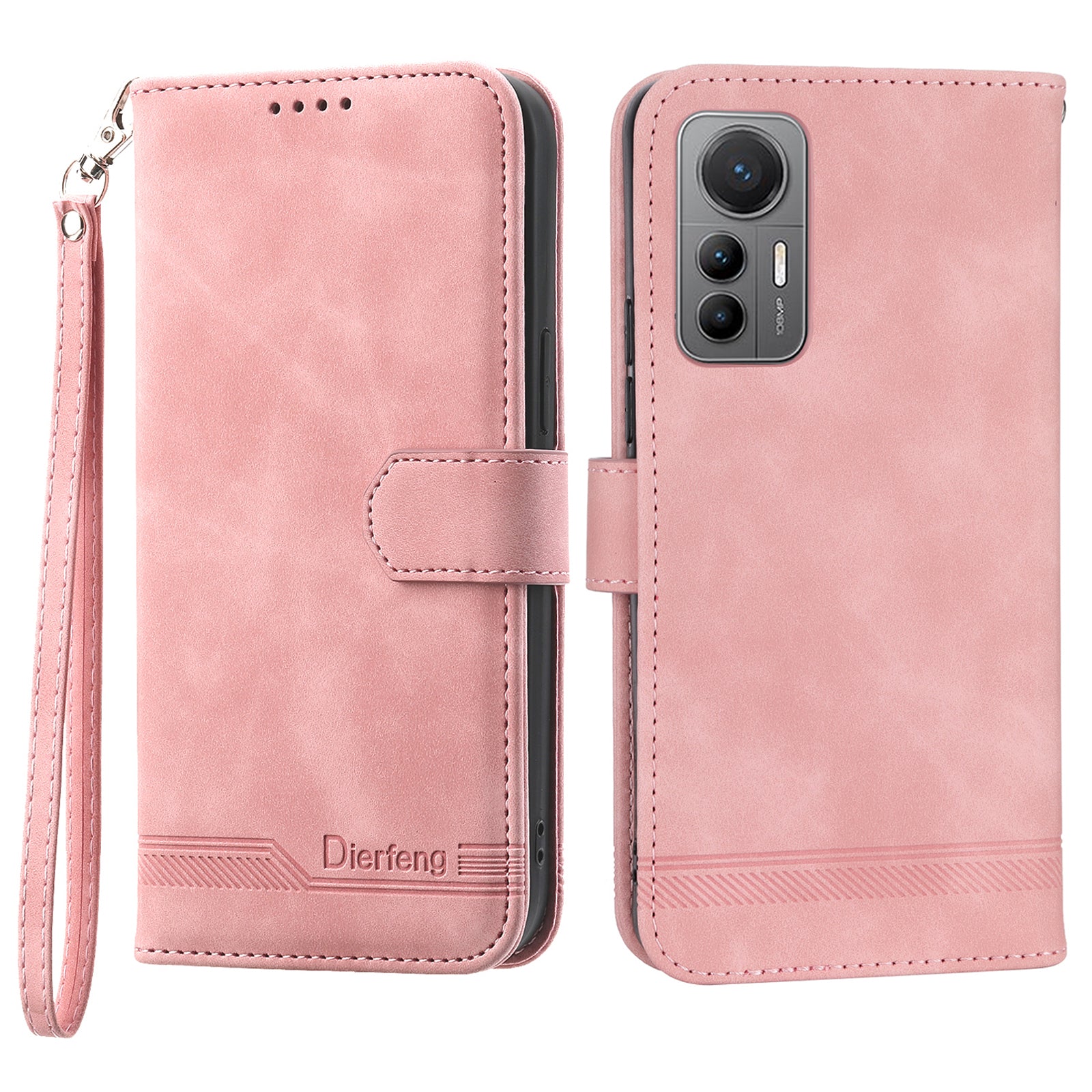 DIERFENG DF-03 For Xiaomi 12 12X 12S 5G PU Leather Stand Protective Phone Case Lines Imprinted Wallet Cover DIERFENG DF-03 For Xiaomi 12 12X 12S 5G PU Leather Stand Protective Phone Case Lines Imprinted Wallet Cover